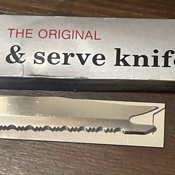 NEW ORIGINAL GINSU All Purpose KNIFE (As Seen On TV) Sharp SERRATED BLADE - Picture 10 of 12